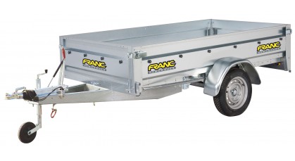 Bâche Remorque Franc NFB 160 - 156x100x10 Cm - PVC 640g/m² Étanche Renforcée - Fabrication Française Gris