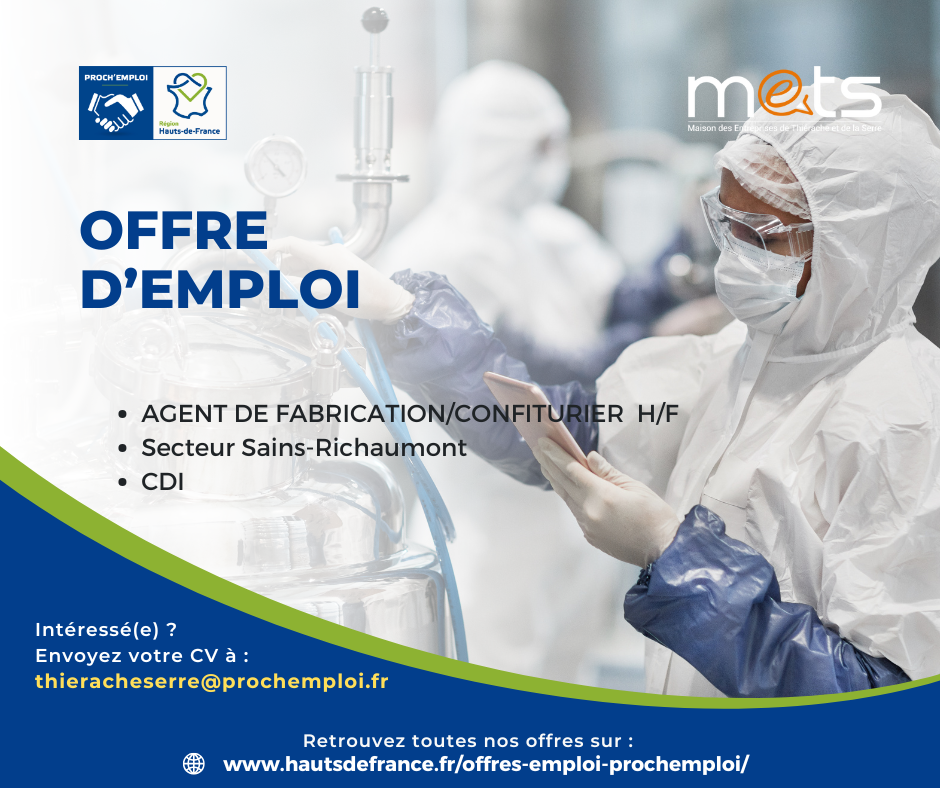 AGENT DE FABRICATION/CONFITURIER H-F - THI-45908