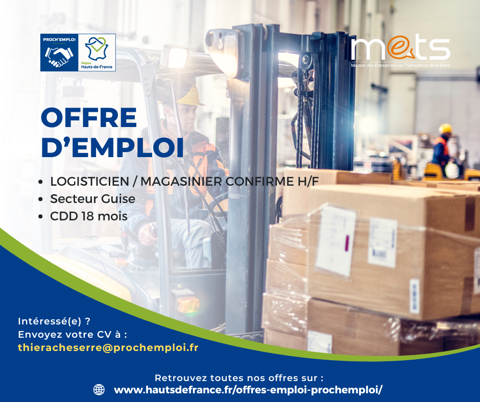 LOGISTICIEN - MAGASINIER CONFIRMÉ H/F - 46264