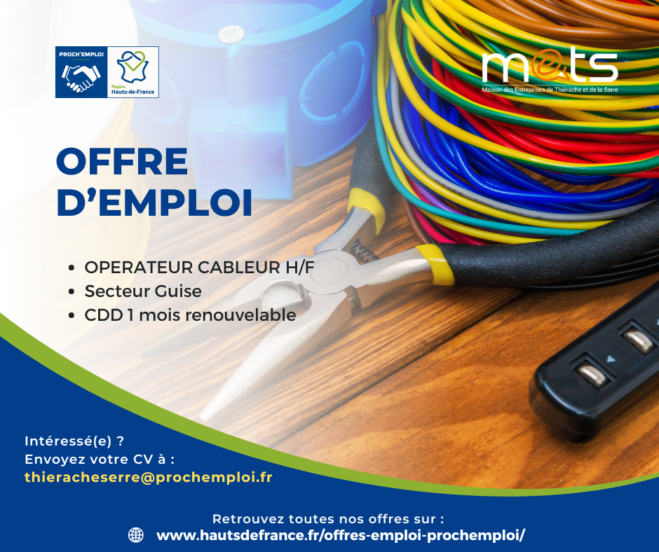 OPÉRATEUR CÂBLEUR H/F - 46265