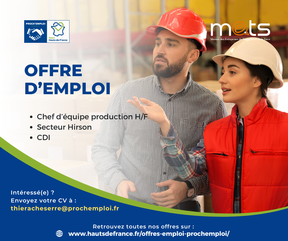 CHEF D'EQUIPE DE PRODUCTION H/F - 46406