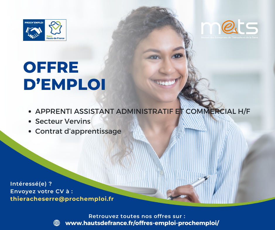 APPRENTI ASSISTANT ADMINISTRATIF ET COMMERCIAL H/F - 46461