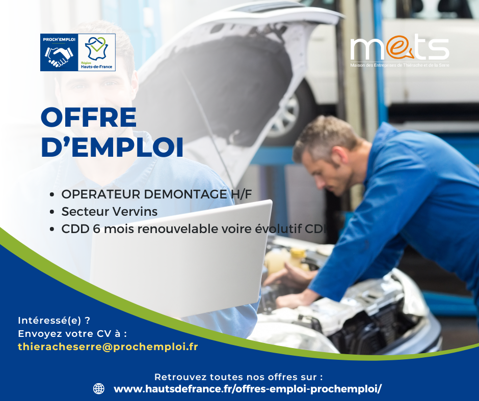 OPERATEUR DEMONTAGE H/F - 46800