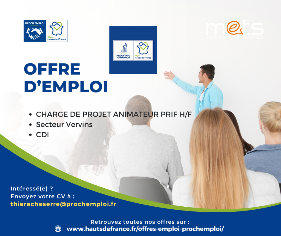 CHARGE DE PROJET ANIMATEUR PRIF H/F - 47092