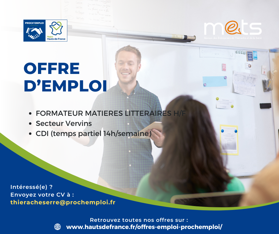 FORMATEUR MATIÈRES LITTÉRAIRES H/F - 47147