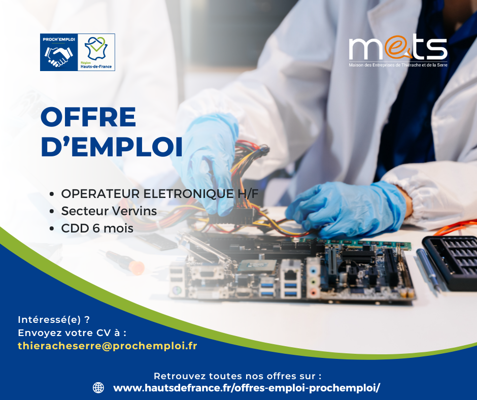 OPERATEUR ELECTRONIQUE H/F - 47265