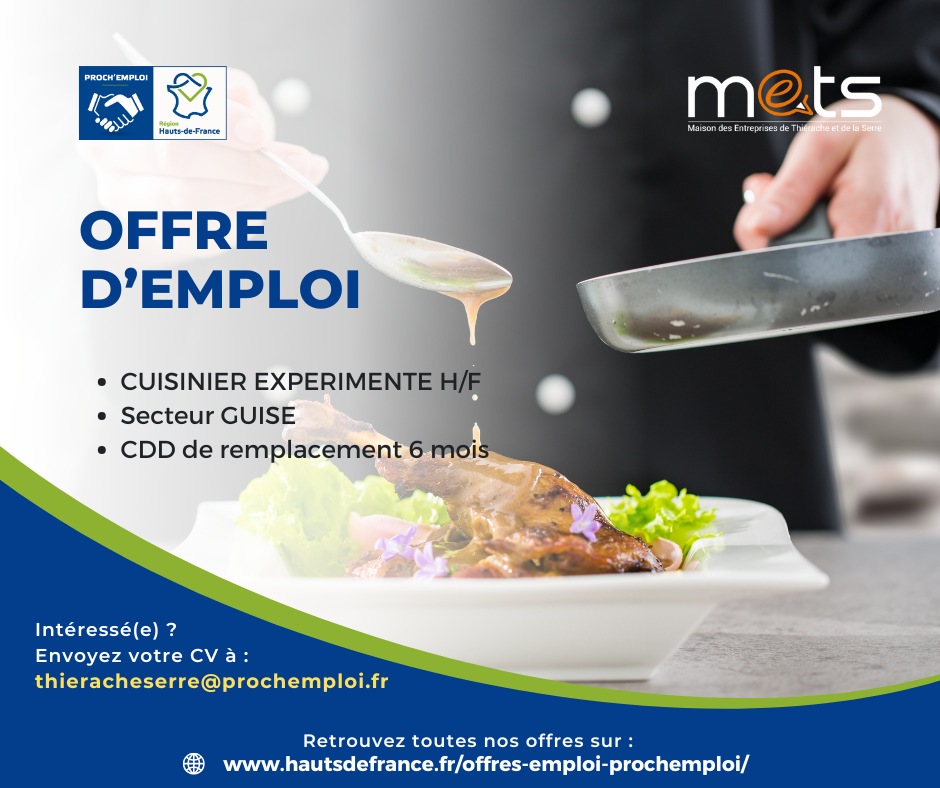 CUISINIER EXPÉRIMENTÉ H/F - 47411