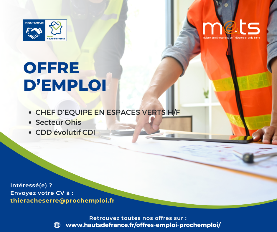 CHEF D'EQUIPE EN ESPACES VERTS H/F - 47442
