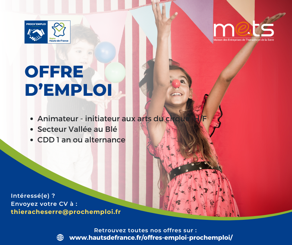 ANIMATEUR - INITIATEUR AUX ARTS DU CIRQUE H/F - 47001