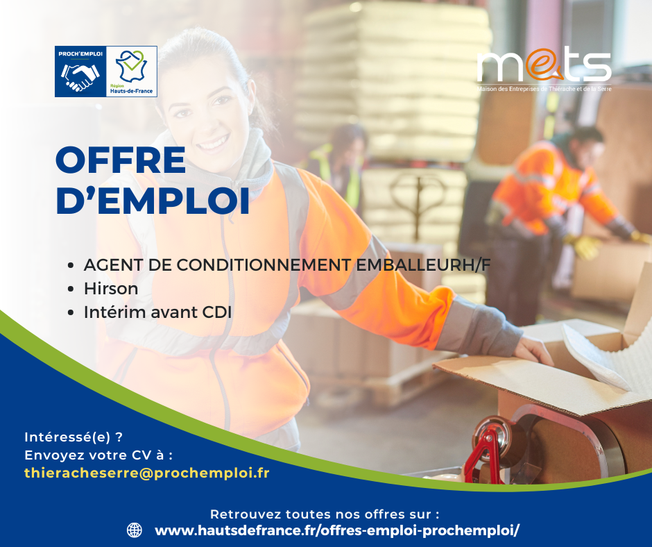 AGENT DE CONDITIONNEMENT EMBALLEUR H/F - 47832