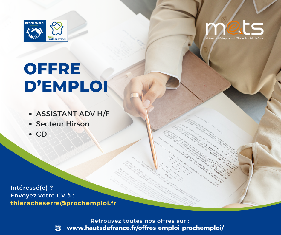 ASSISTANT ADMINISTRATION DES VNETES H/F - 47847