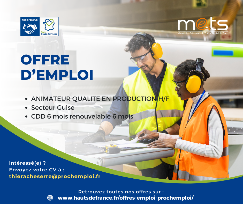ANIMATEUR QUALITÉ EN PRODUCTION H/F - 47954