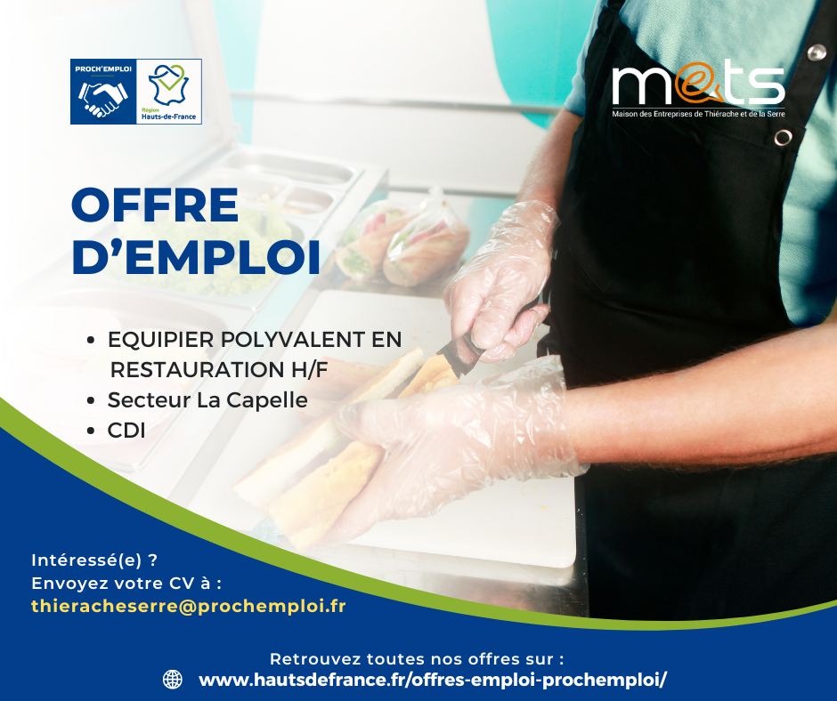 EQUIPIER POLYVALENT EN RESTAURATION H/F - 48212