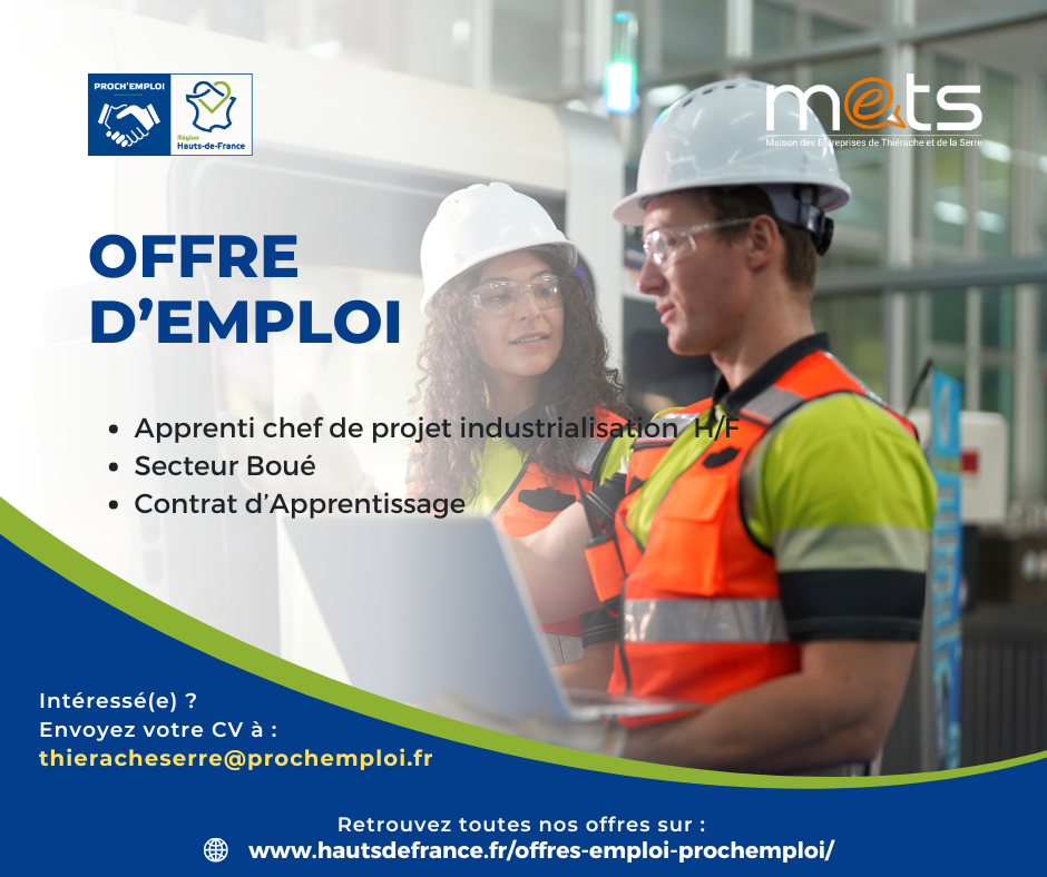 APPRENTI CHEF DE PROJET INDUSTRIALISATION H/F - 48432