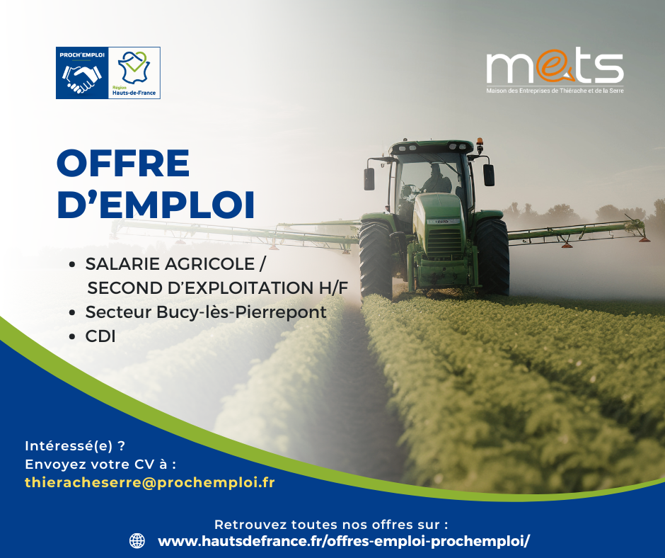 SALARIE AGRICOLE / SECOND D'EXPLOITATION H/F - 48596