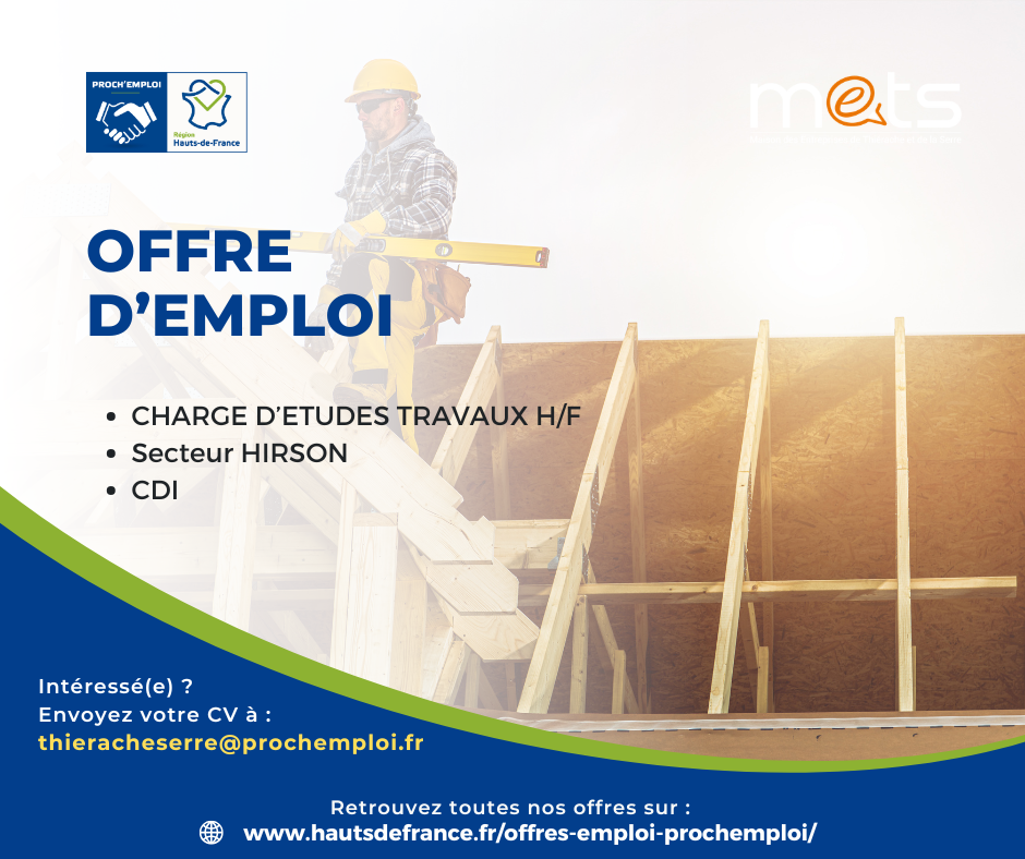 CHARGE D'ETUDES TRAVAUX H/F - 48619