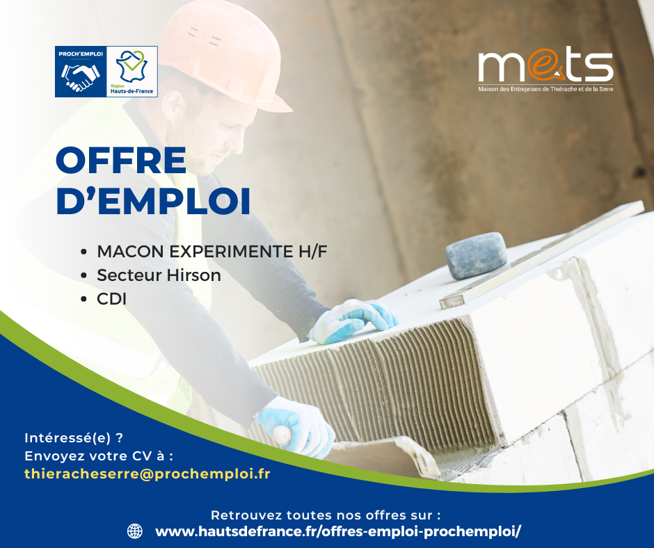 MAÇON EXPÉRIMENTÉ H/F - 44373