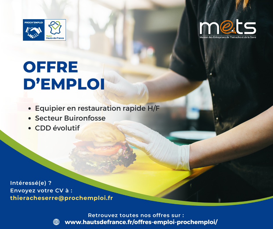 EQUIPIER DE RESTAURATION RAPIDE H/F - 49005