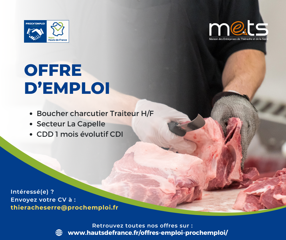 BOUCHER - CHARCUTIER - TRAITEUR H/F - 49398