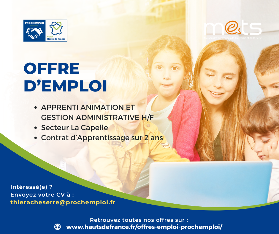 APPRENTI ANIMATION ET ADMINISTRATIF H/F - 44507