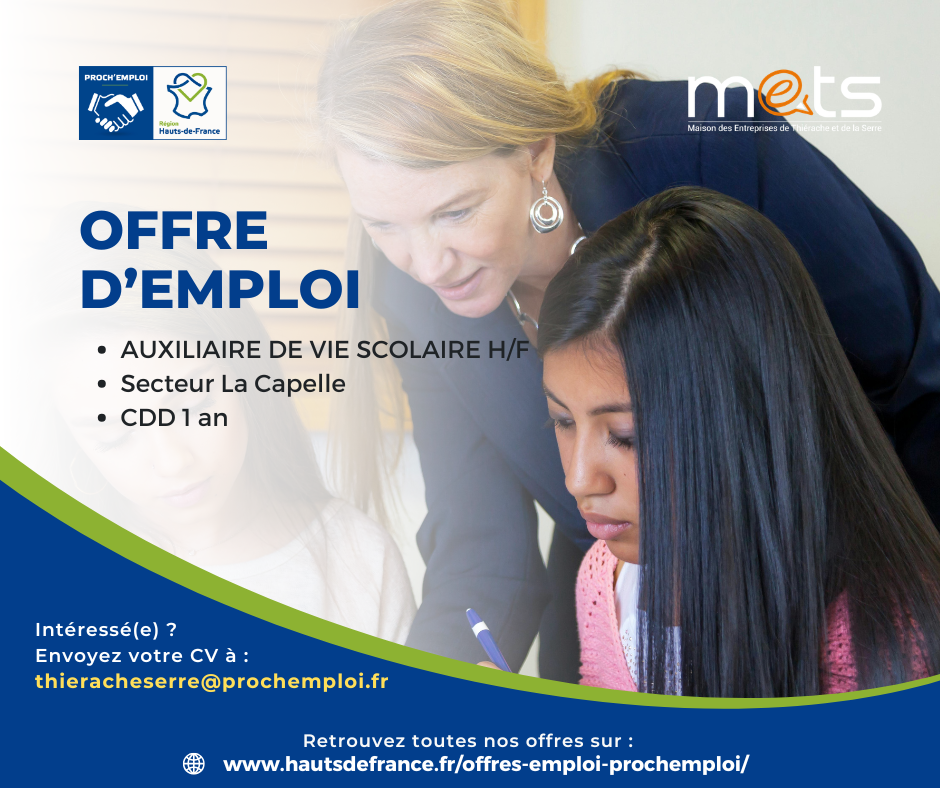 AUXILIAIRE DE VIE SCOLAIRE H/F - 49911