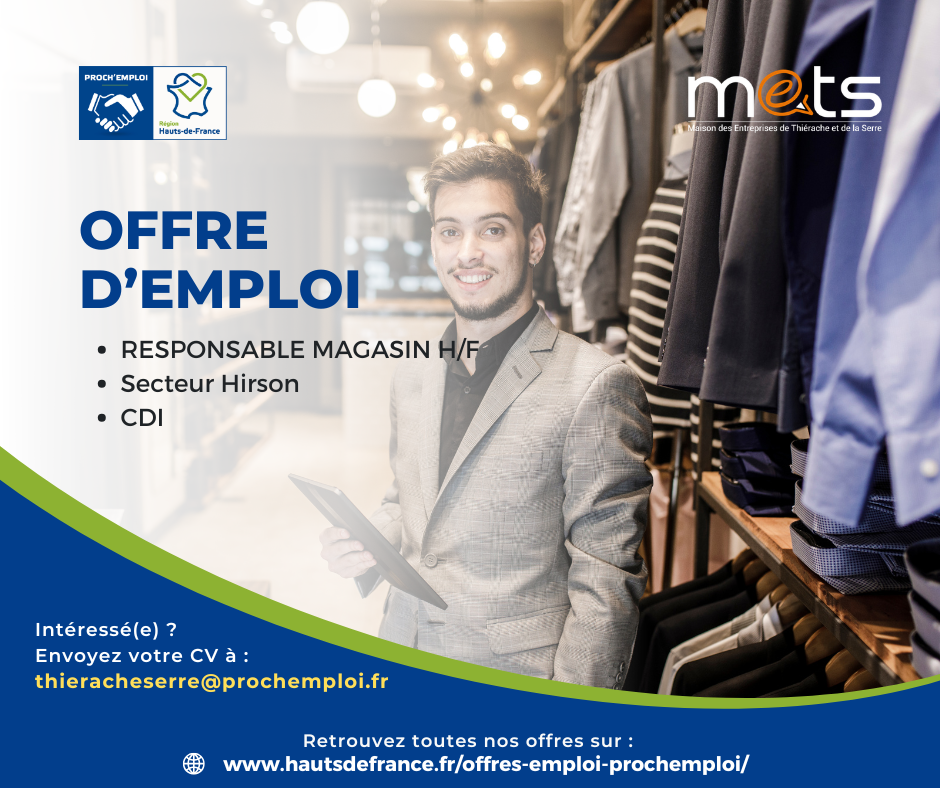 RESPONSABLE MAGASIN H/F - 49938