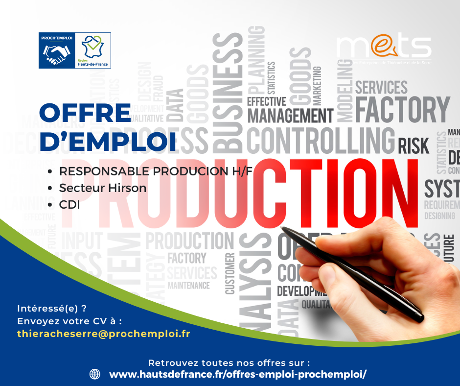 RESPONSABLE PRODUCTION (H/F) - 50050