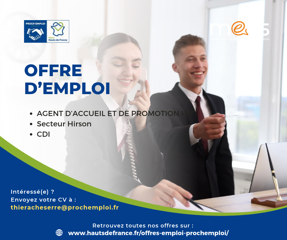 AGENT D'ACCUEIL ET DE PROMOTION H/F