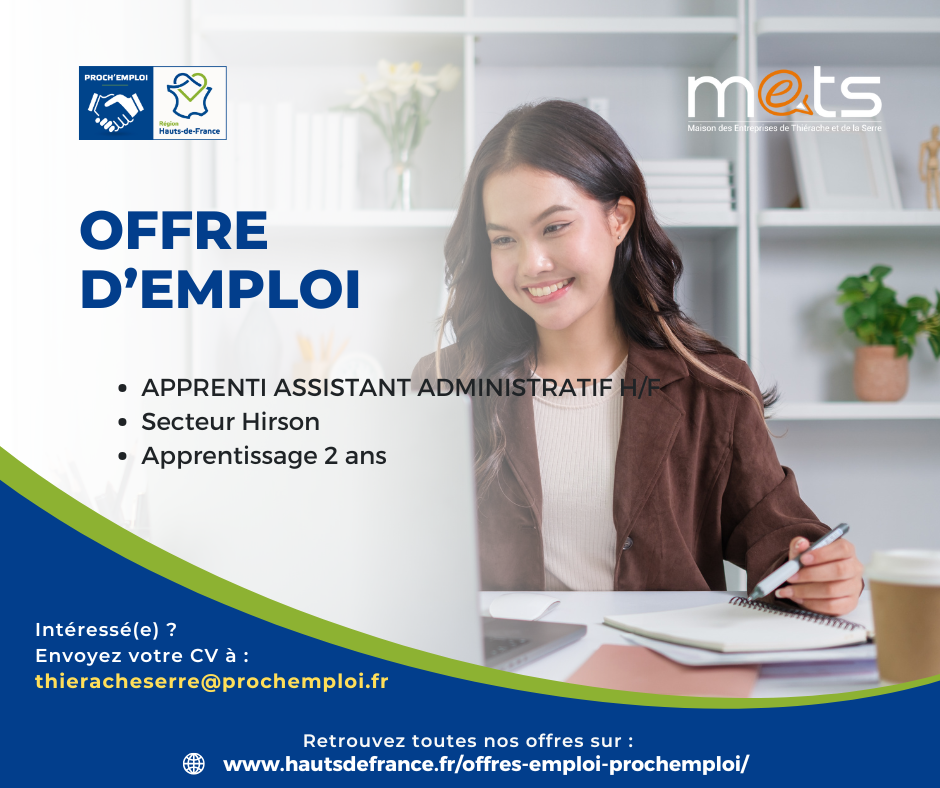 APPRENTI ASSISTANT ADMINISTRATIF H/F - 44909