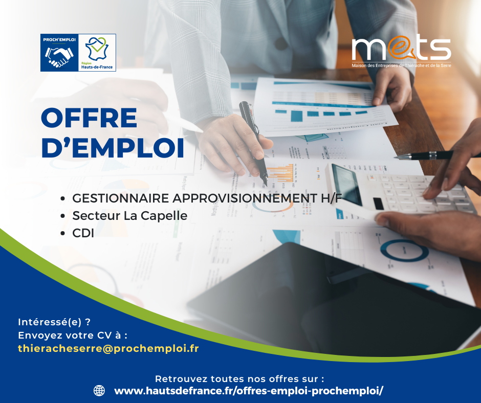 GESTIONNAIRE APPROVISIONNEMENT H/F - 44911
