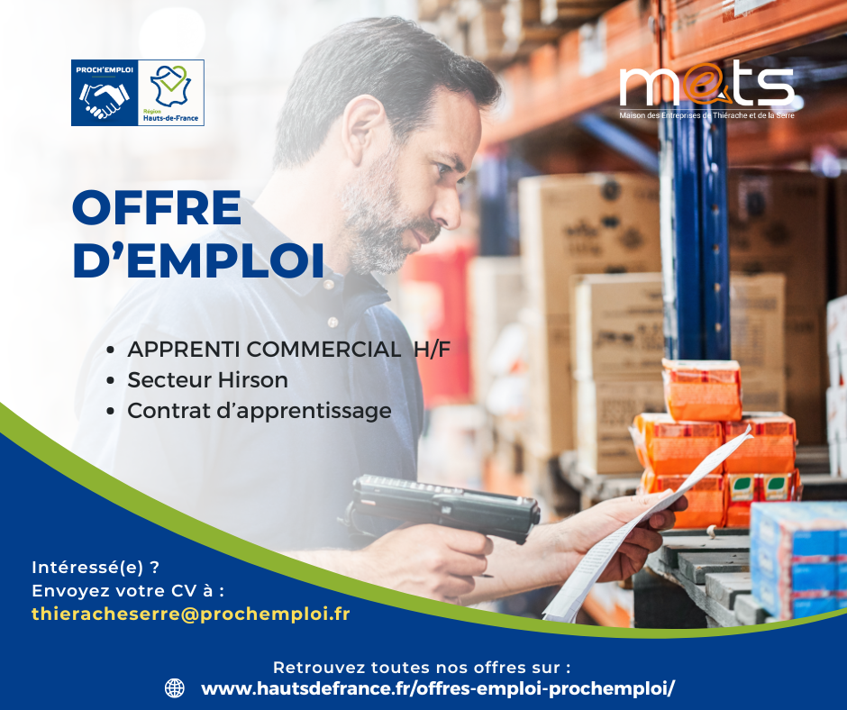 APPRENTI COMMERCIAL H/F - 44943