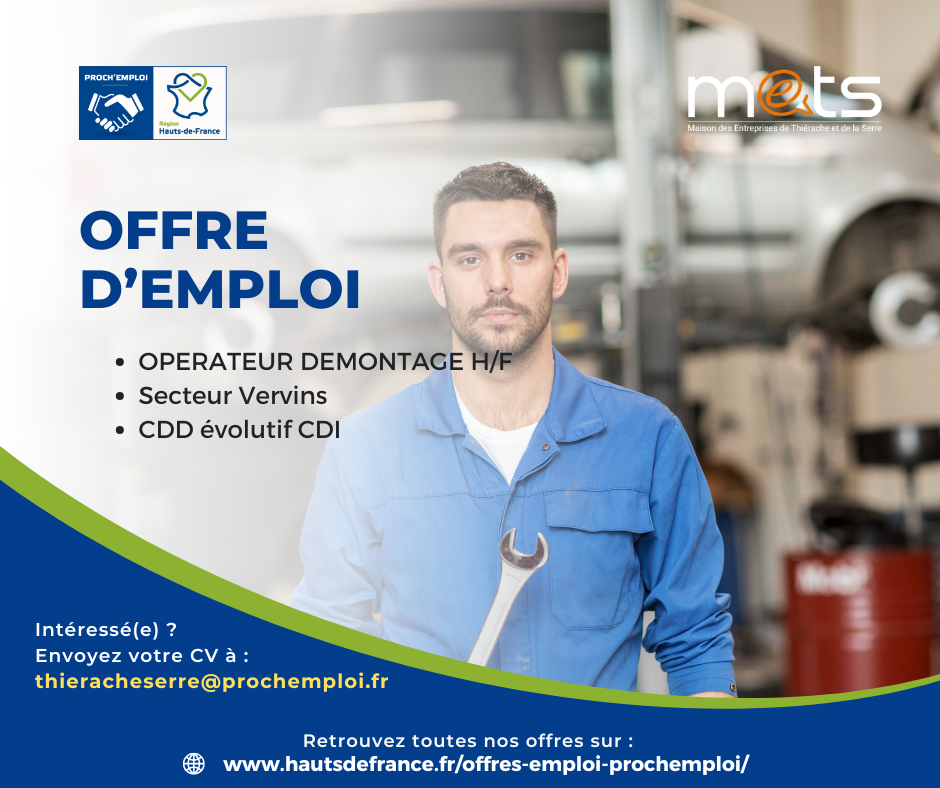 OPERATEUR DEMONTAGE H/F - 44844