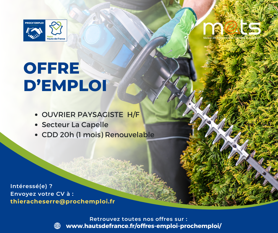 OUVRIER PAYSAGISTE H/F - 45220