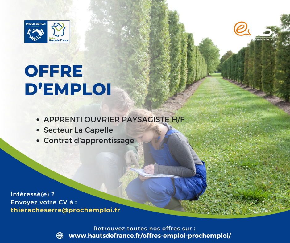 APPRENTI OUVRIER PAYSAGISTE H/F - 45293