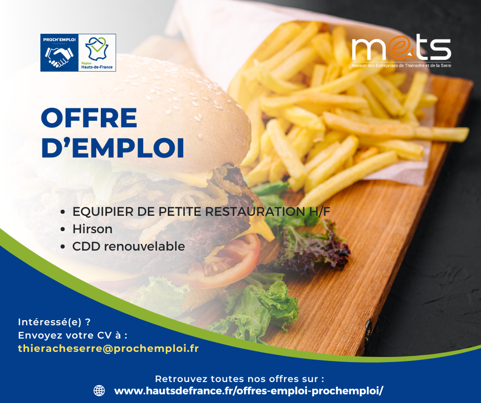 EQUIPIER DE PETITE RESTAURATION H/F - 45615